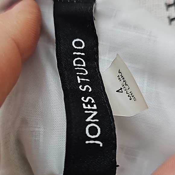 Jones Studio Black and White Dress size 4 - Picture 4 of 4